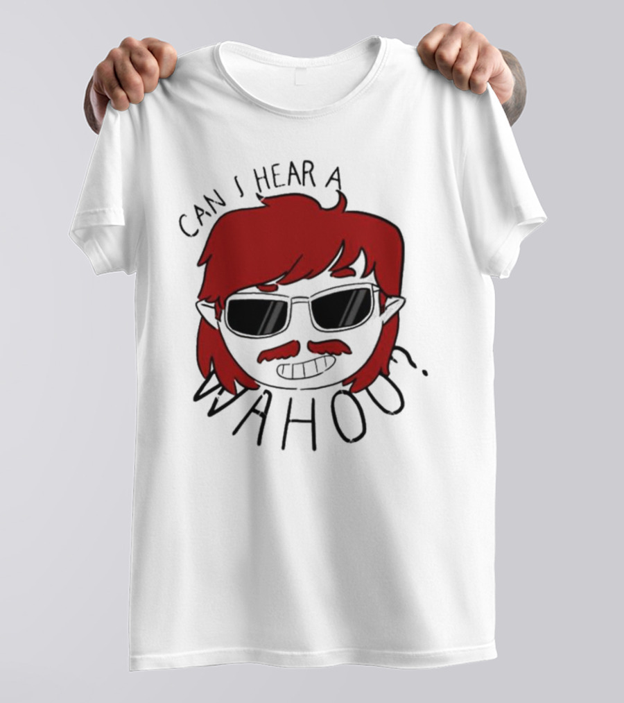 Can I Hear A Wahoo Red-Haired Character With Sunglasses T-Shirt