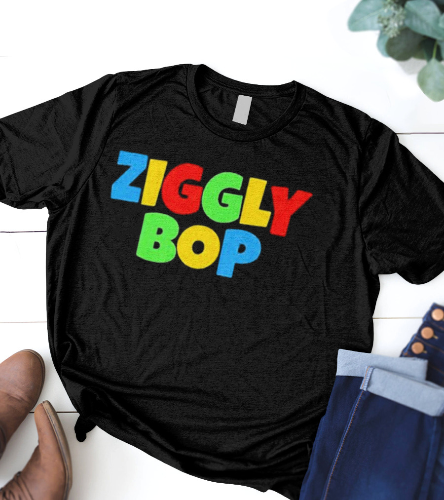 Ziggly Bop Colorful 90s Style Fun Letters T-Shirt