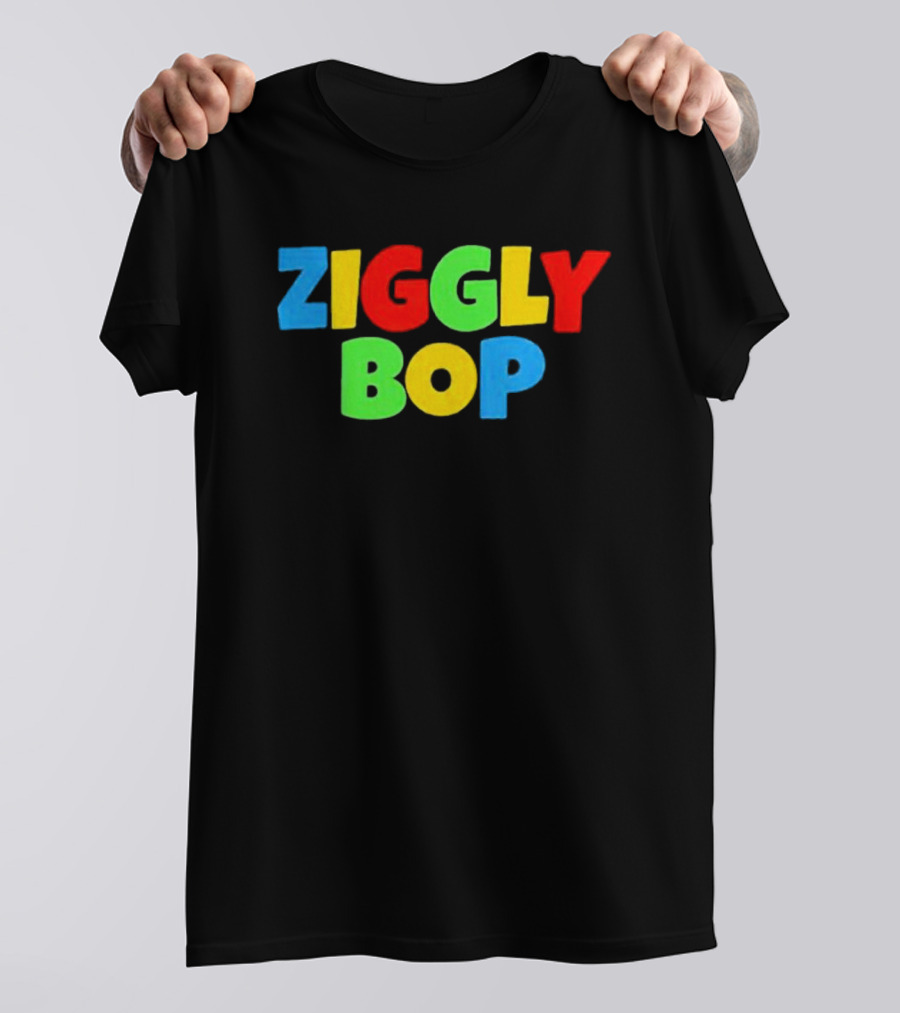 Ziggly Bop Colorful 90s Style Fun Letters T-Shirt
