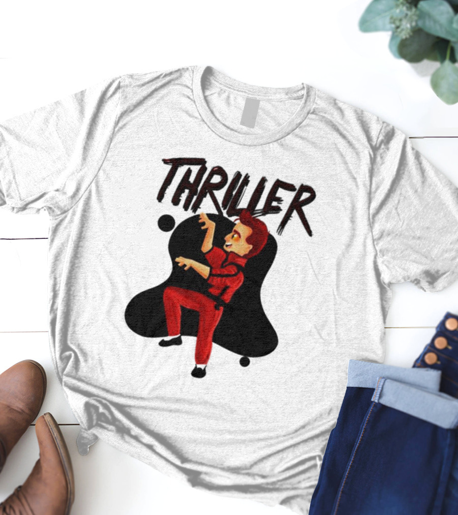 Crowley Thriller Cartoon Dance Good Omens T-Shirt