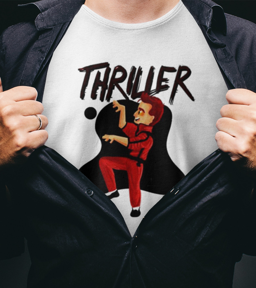 Crowley Thriller Cartoon Dance Good Omens T-Shirt