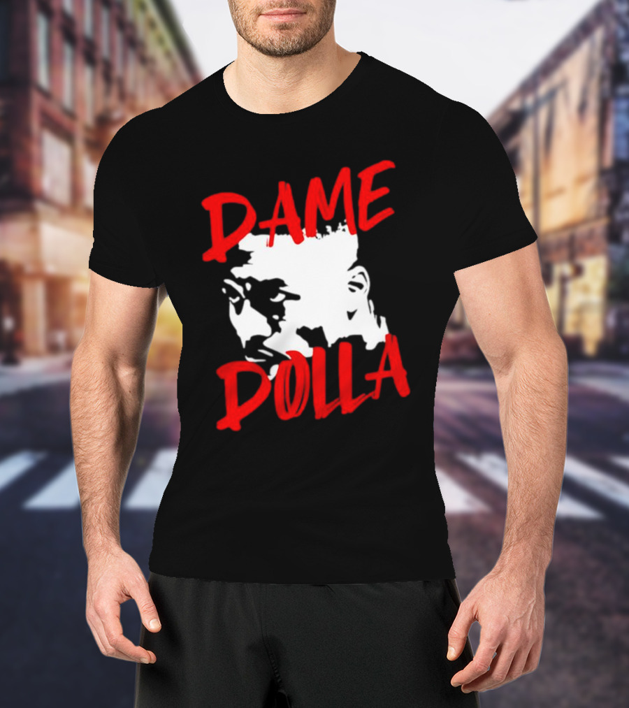 Dame Dolla Face Portrait Star Blazers T-Shirt