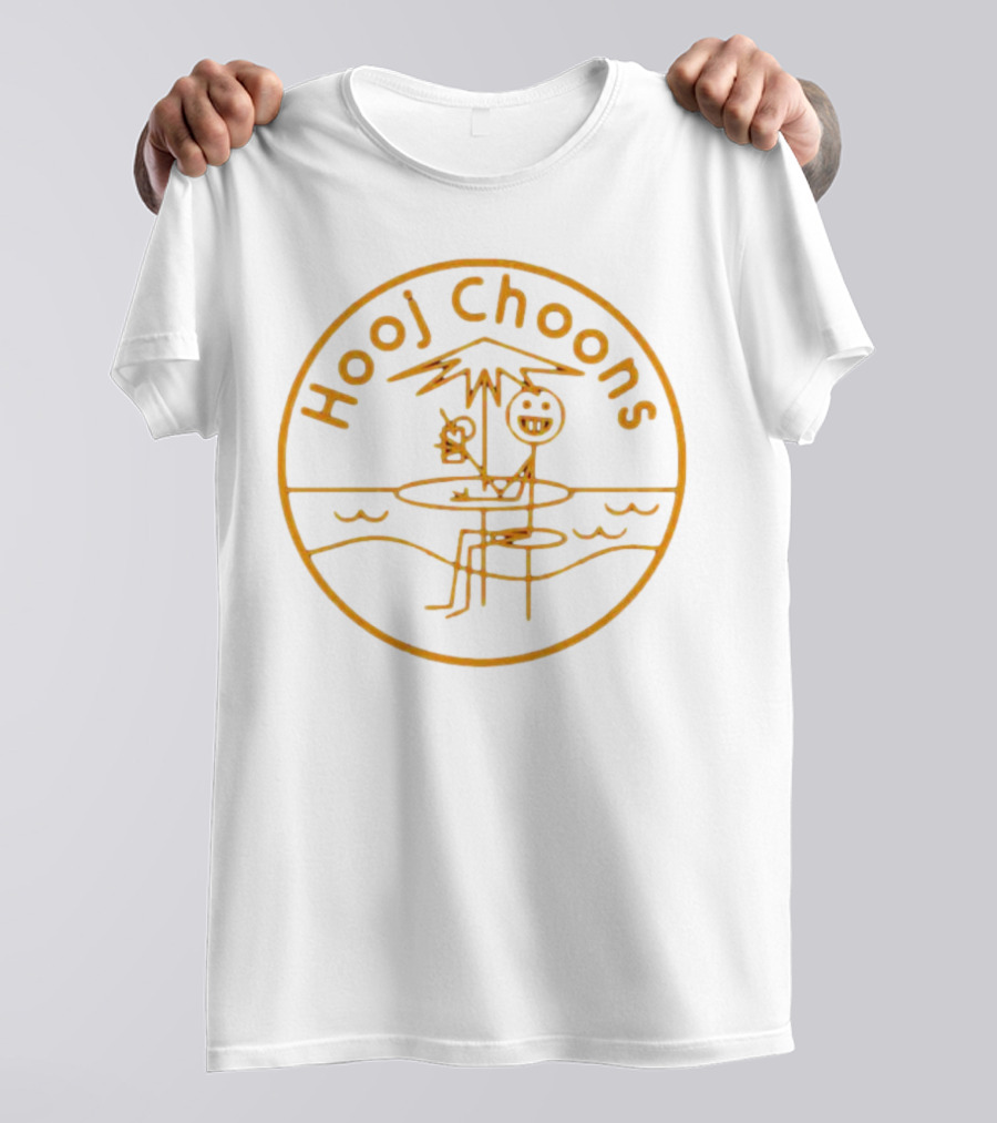 Hooj Choons Energy 52 Cafe Del Mar Caramel Stick Figure Beach Scene T-Shirt