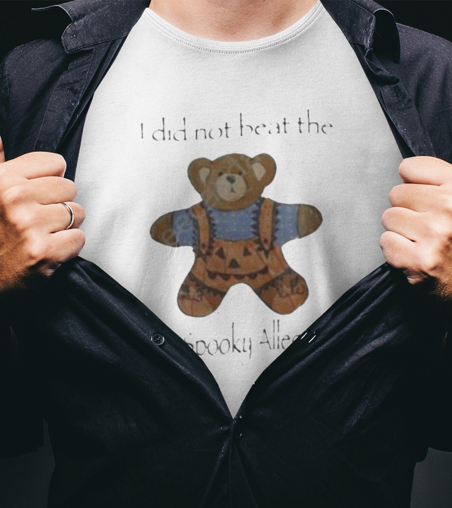 I Did Not Beat The Kooky Spooky Allegations Teddy Bear T-Shirt