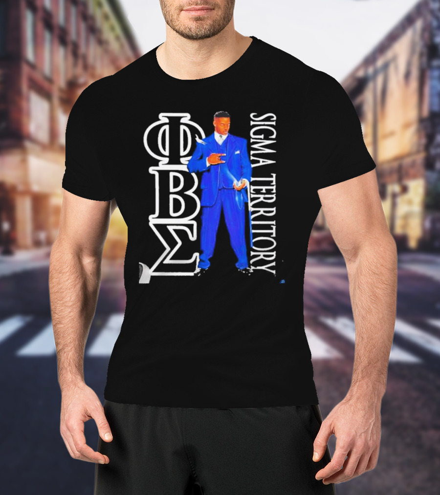 Sigma Territory Iobz Phi Beta Sigma Greek Letters T-Shirt