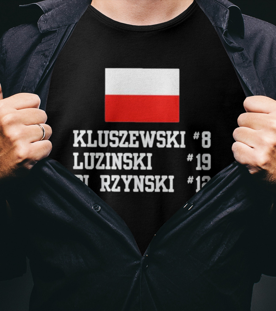 Kluszewski 8 Luzinski 19 Pierzynski 12 Polish Flag T-Shirt