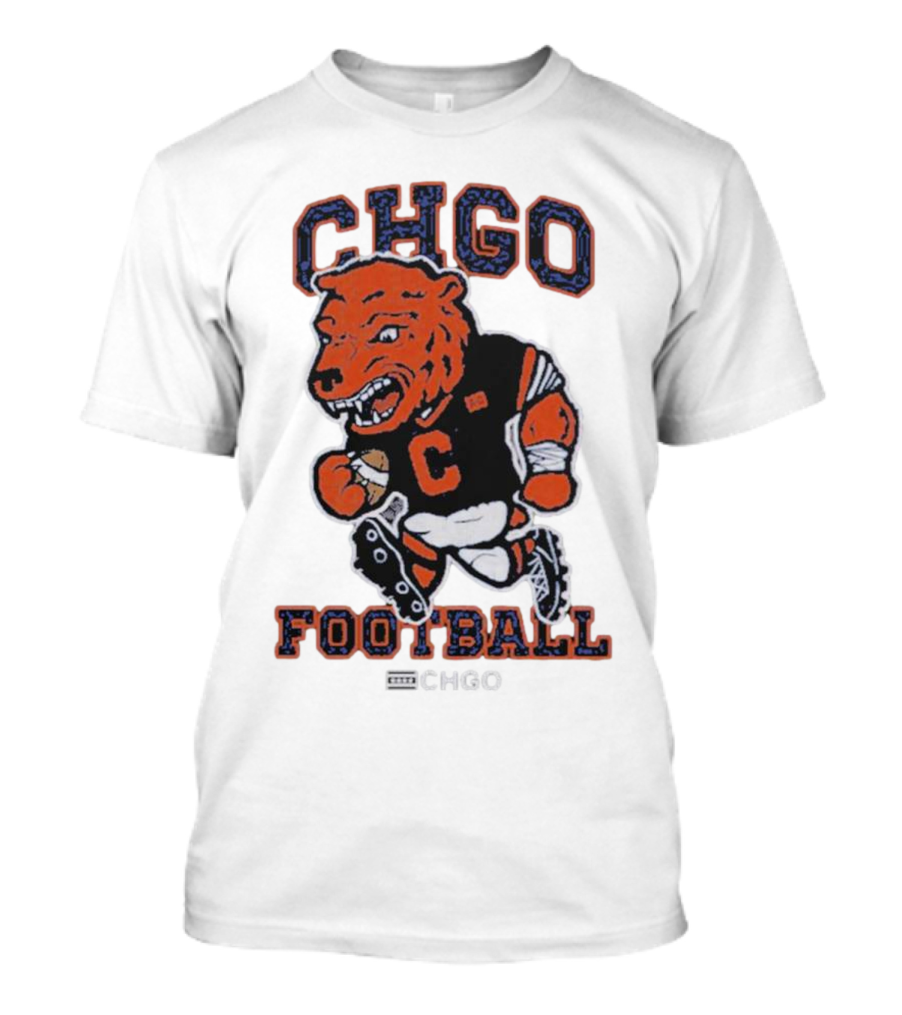 CHGO Football Bear Mascot Chicago Football T-Shirt