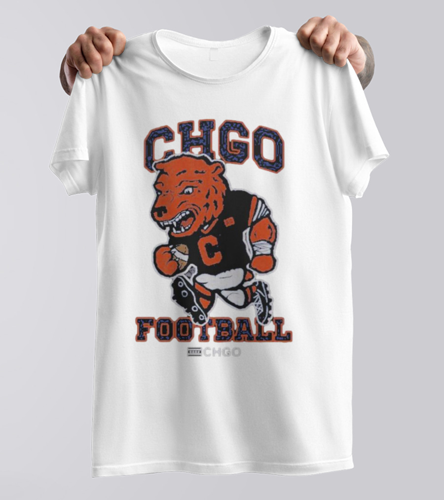 CHGO Football Bear Mascot Chicago Football T-Shirt