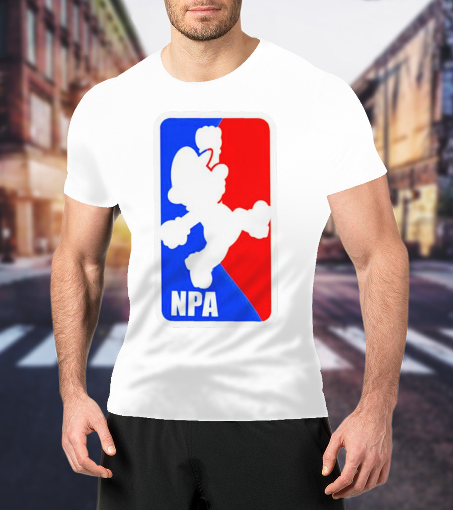 Mario NPA National Plumber Association NBA T-Shirt