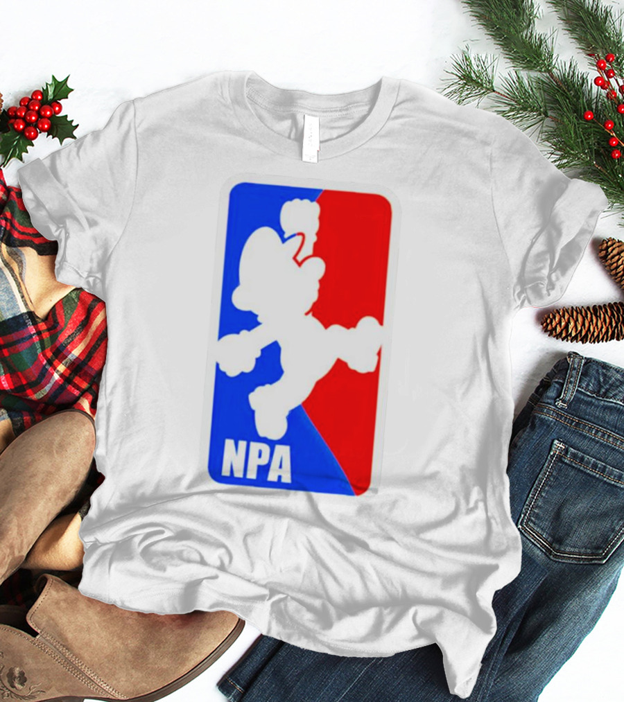 Mario NPA National Plumber Association NBA T-Shirt