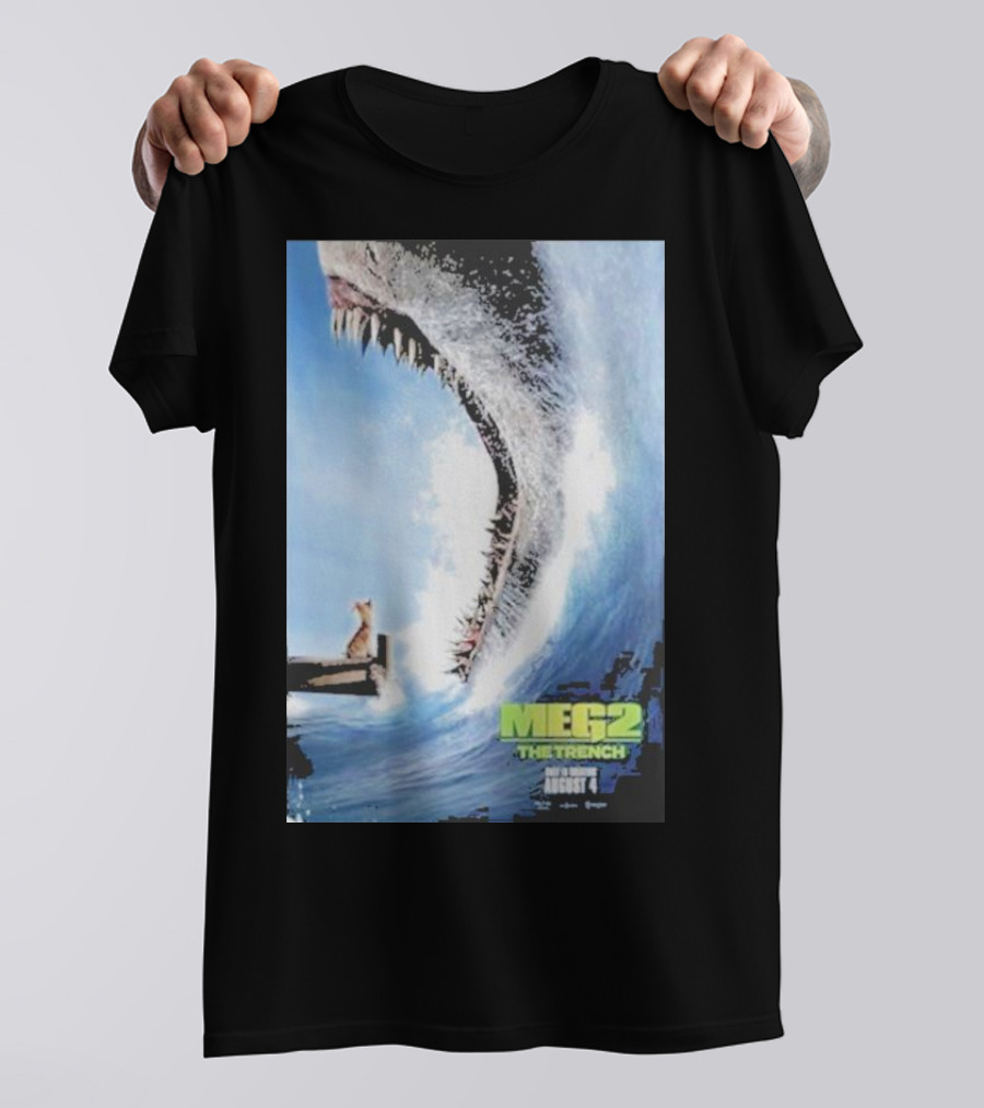 MEG 2 The Trench Shark Image Theater Release August 4 T-Shirt