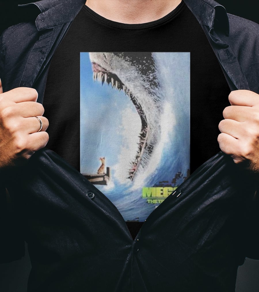 MEG 2 The Trench Shark Image Theater Release August 4 T-Shirt