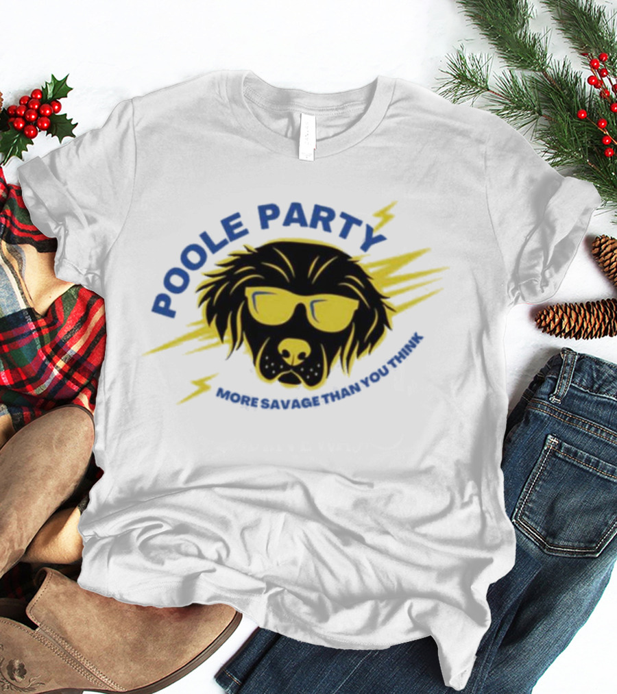 POOLE PARTY More Savage Than You Think Jordan Poole Basketball T-Shirt