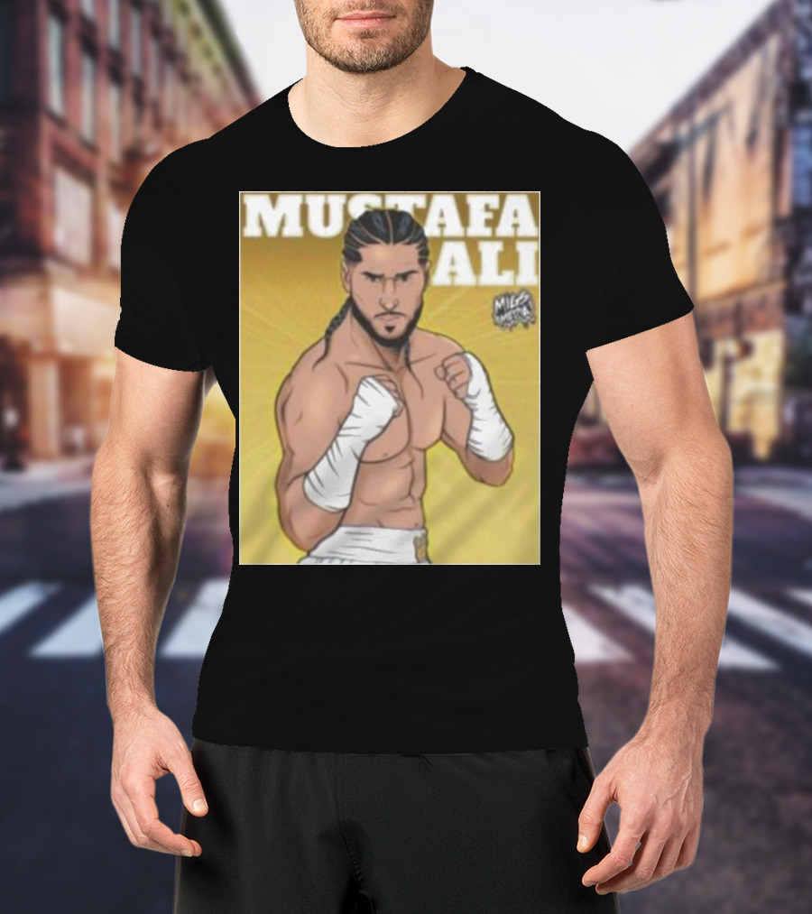 Mustafa Ali Boxer Migs Media T-Shirt