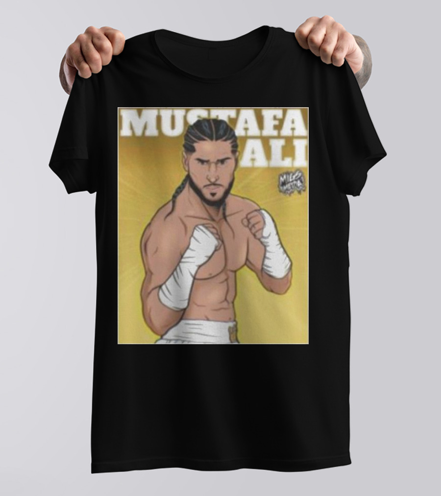 Mustafa Ali Boxer Migs Media T-Shirt