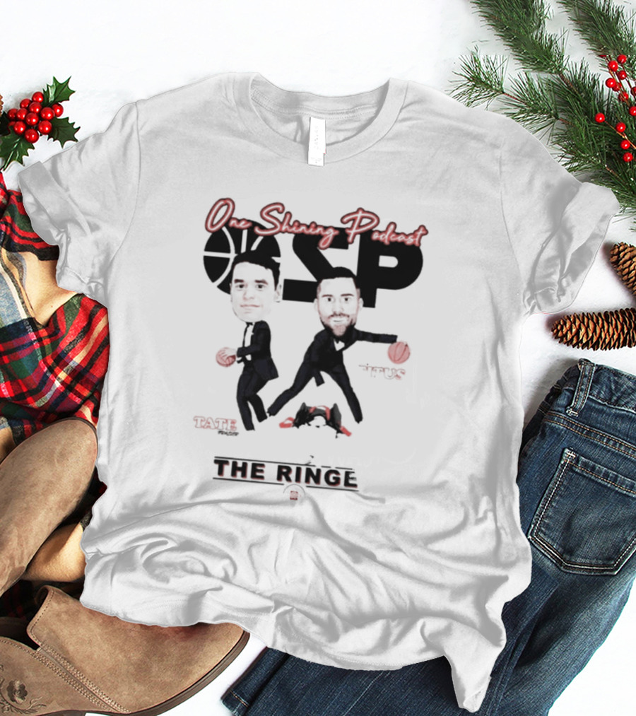 One Shining Podcast OSP Caricature The Ringer T-Shirt
