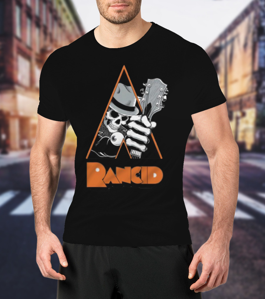 Pvnx Rancid Skull Guitar Fedora T-Shirt