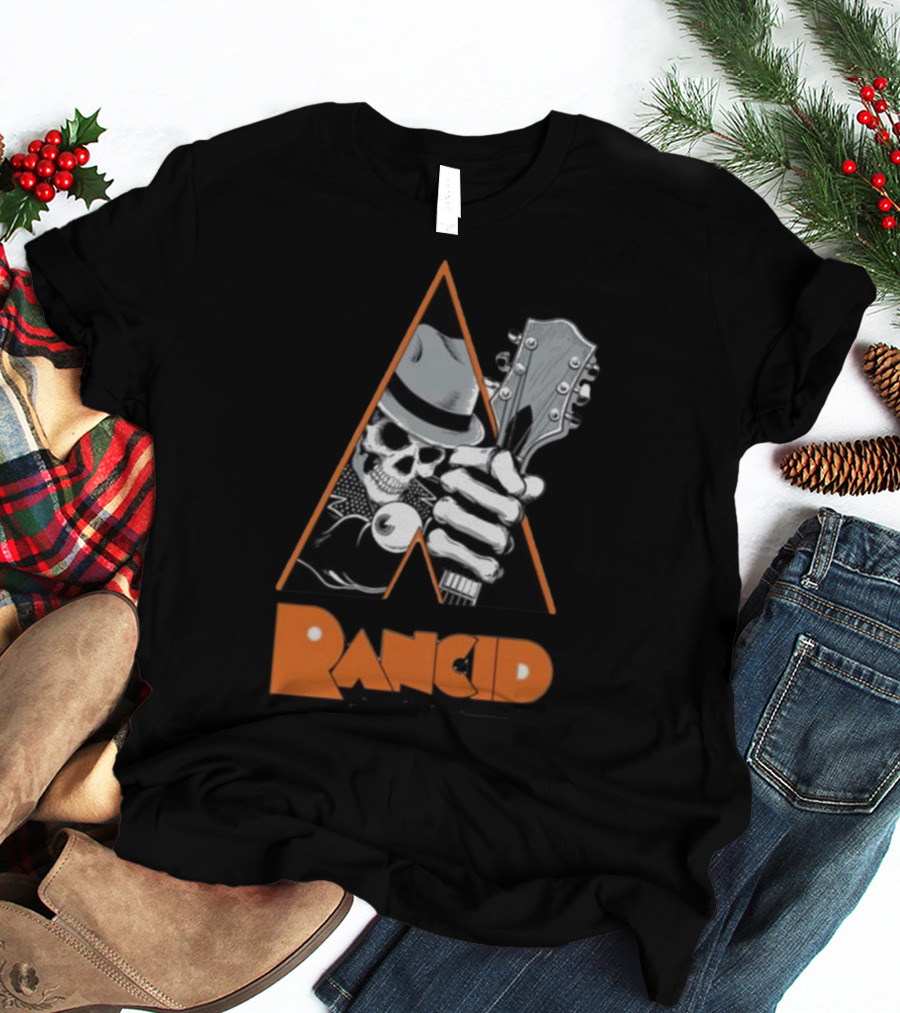 Pvnx Rancid Skull Guitar Fedora T-Shirt