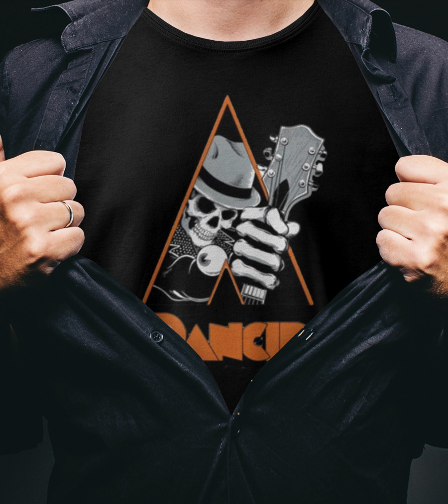 Pvnx Rancid Skull Guitar Fedora T-Shirt