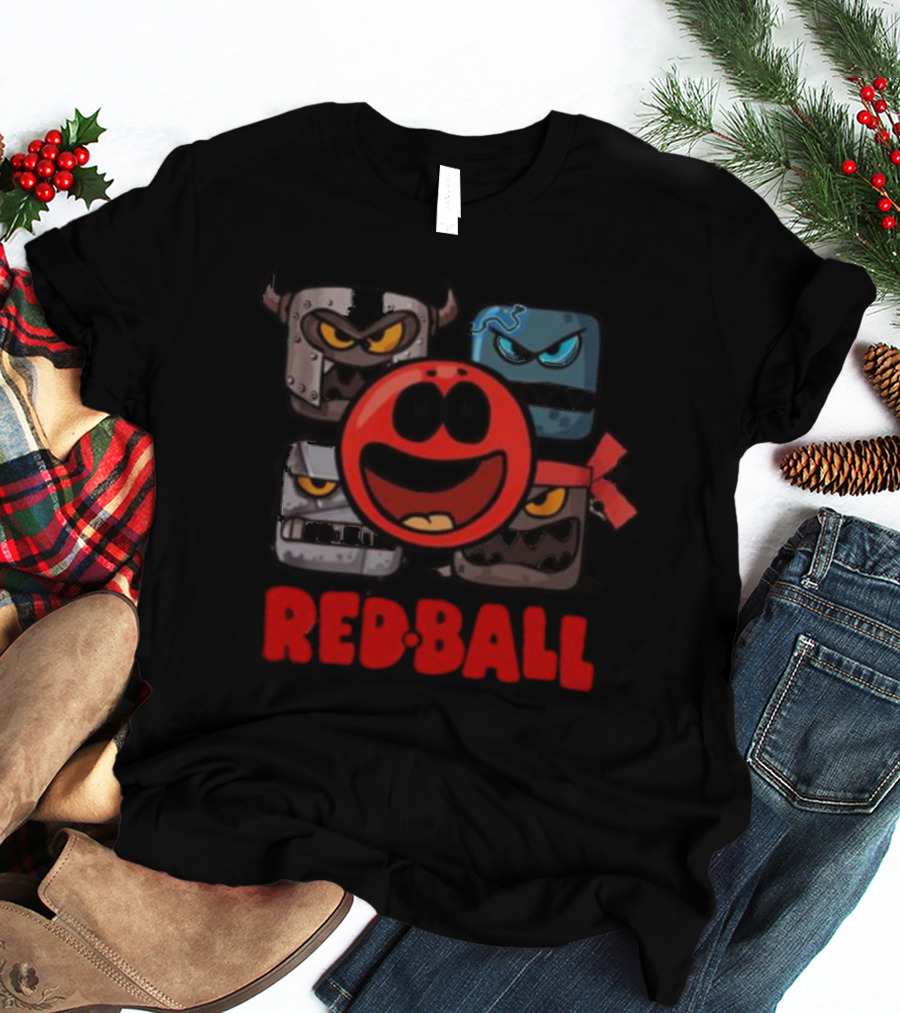 Red Ball 4 Characters And Enemies The Crew T-Shirt