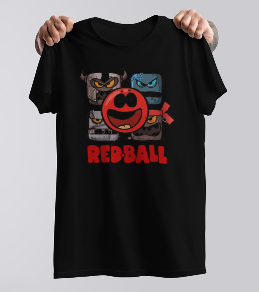 Red Ball 4 Characters And Enemies The Crew T-Shirt