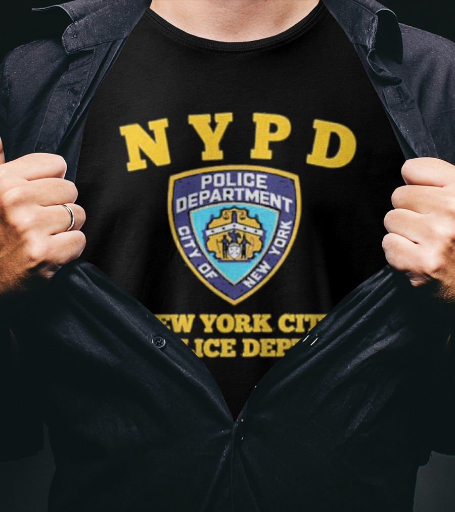 NYPD Police Department City Of New York Badge New York City Police Dept T-Shirt