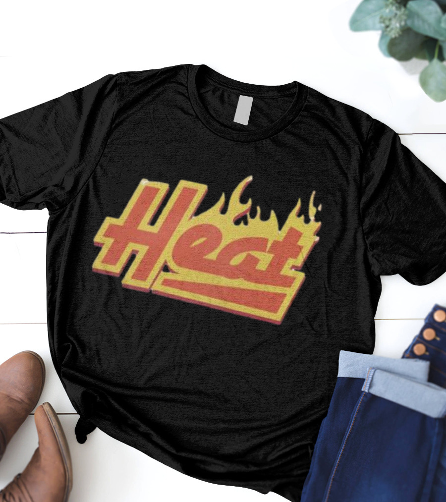 Court Culture Heat Flames Basketball Enthusiast T-Shirt
