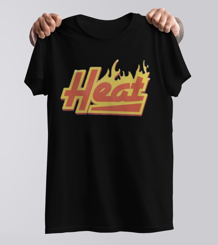 Court Culture Heat Flames Basketball Enthusiast T-Shirt