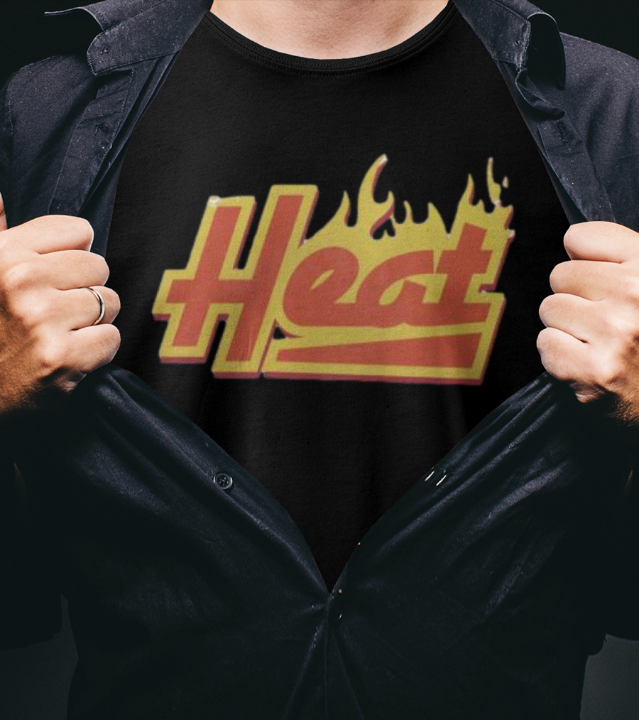 Court Culture Heat Flames Basketball Enthusiast T-Shirt