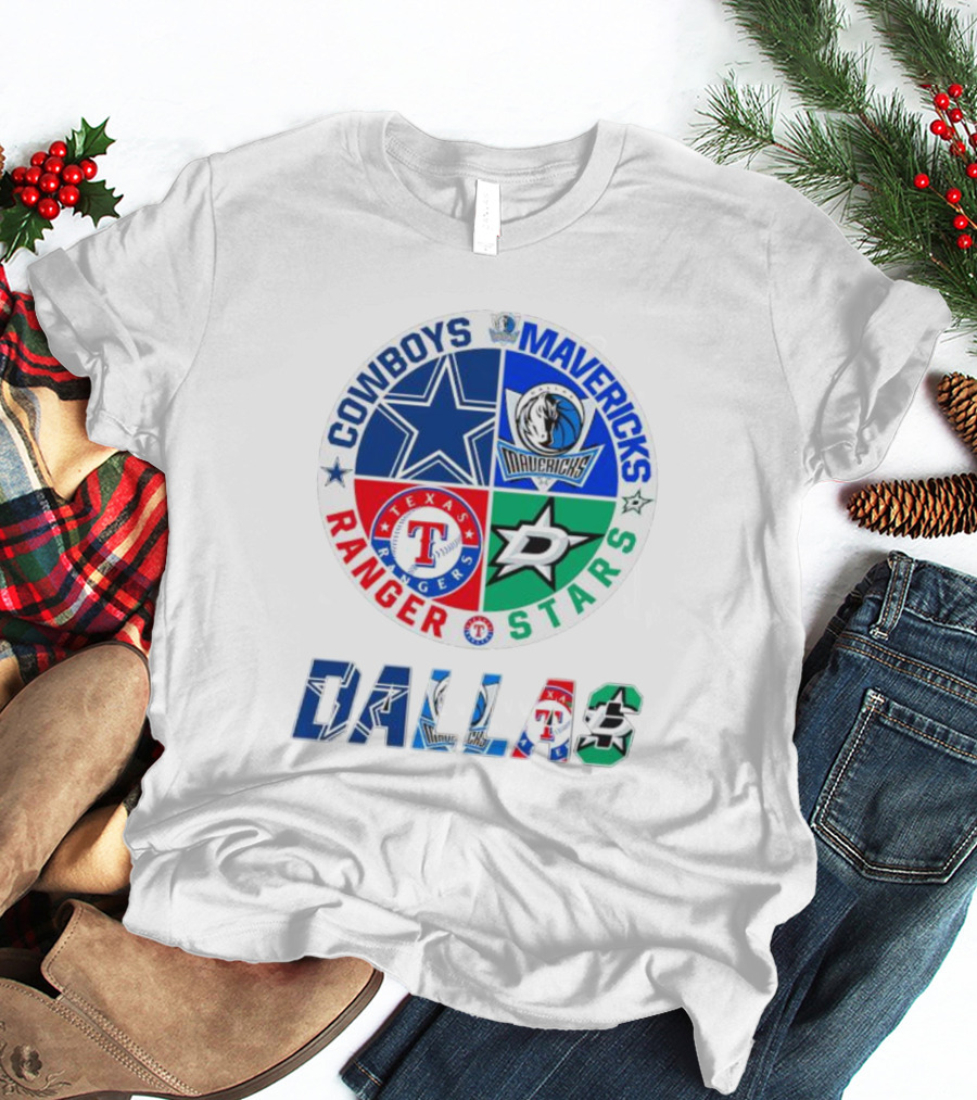 Dallas Cowboys Mavericks Rangers Stars T-Shirt