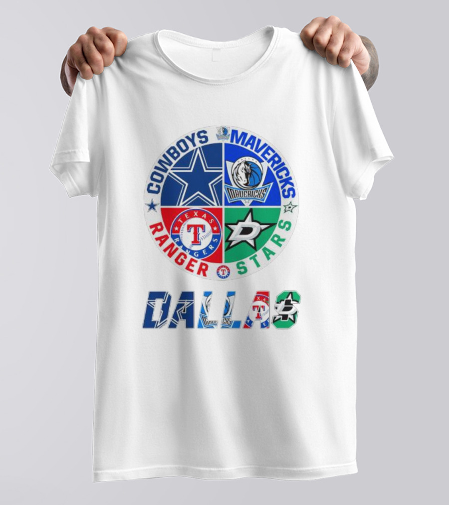 Dallas Cowboys Mavericks Rangers Stars T-Shirt