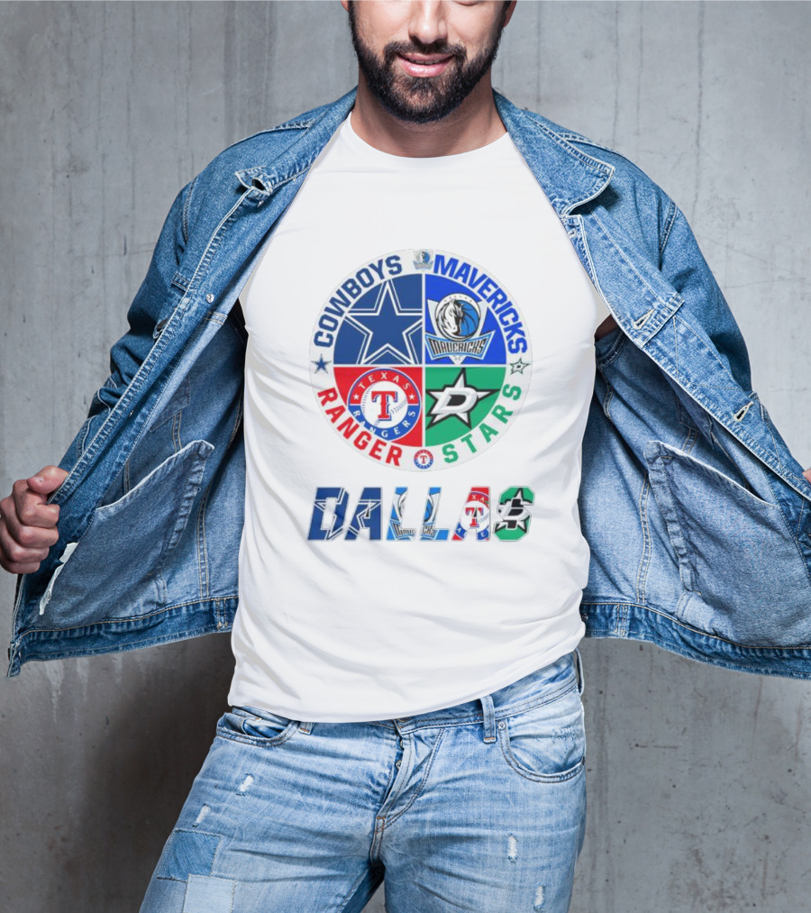 Dallas Cowboys Mavericks Rangers Stars T-Shirt