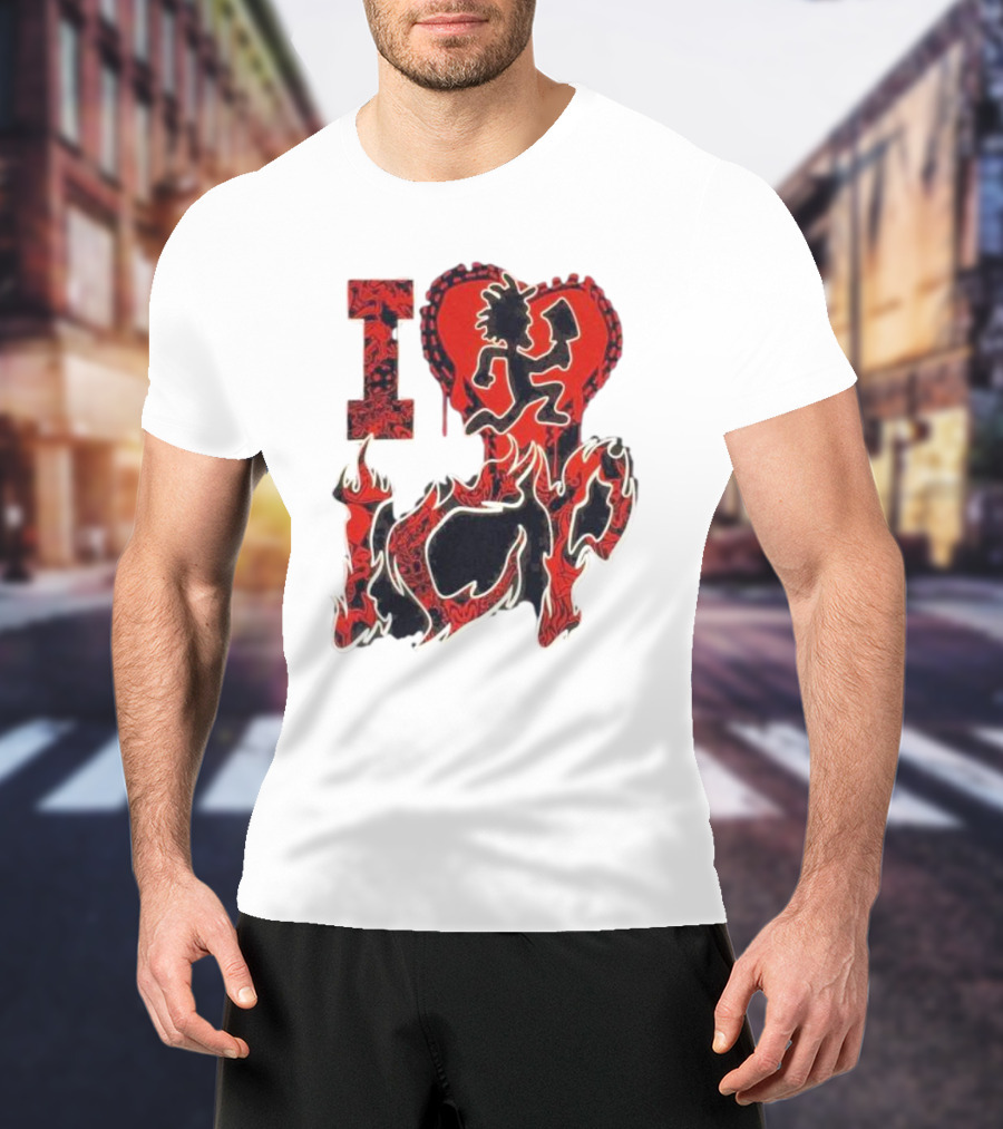I Heart Love ICP Insane Clown Posse Juniors T-Shirt