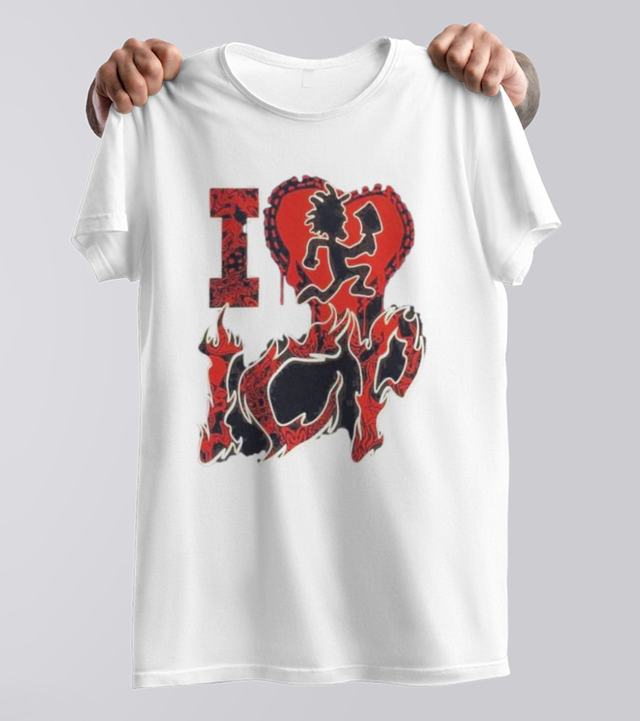 I Heart Love ICP Insane Clown Posse Juniors T-Shirt