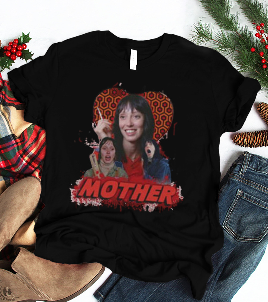 Mother The Shining Iconic Horror Film Parody Redrum Typography T-Shirt