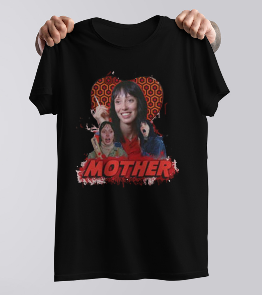 Mother The Shining Iconic Horror Film Parody Redrum Typography T-Shirt
