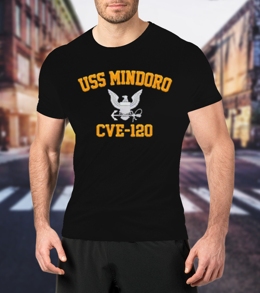 USS Mindoro CVE-120 Eagle And Anchor Emblem T-Shirt