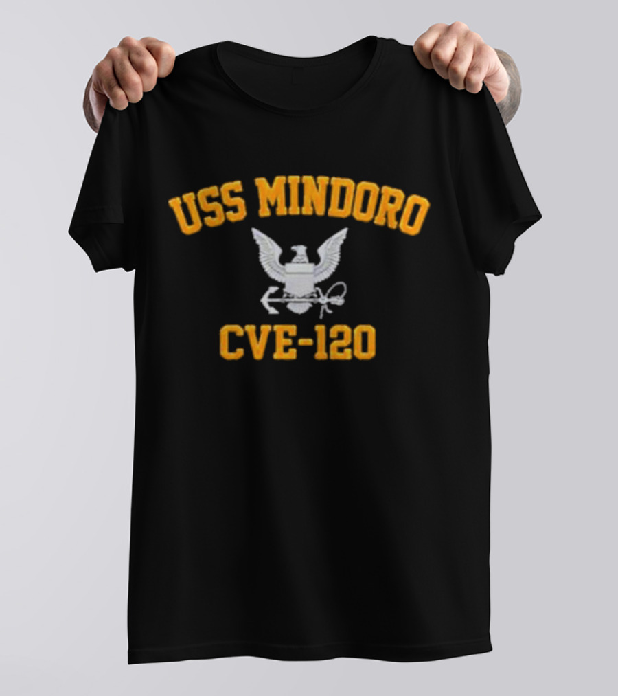 USS Mindoro CVE-120 Eagle And Anchor Emblem T-Shirt