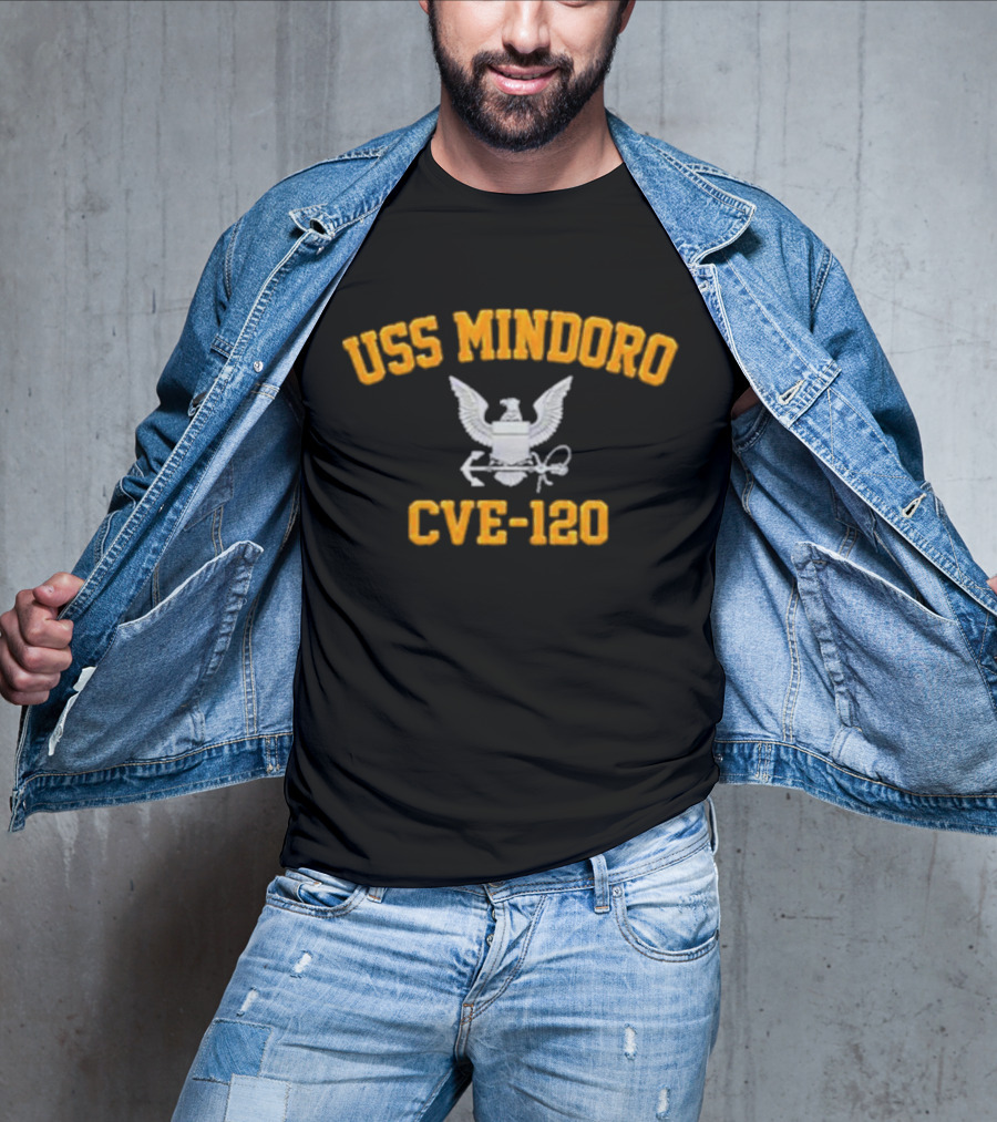 USS Mindoro CVE-120 Eagle And Anchor Emblem T-Shirt