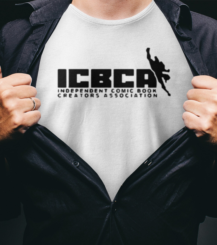ICBCA Independent Comic Book Creators Association Iconic Hero T-Shirt