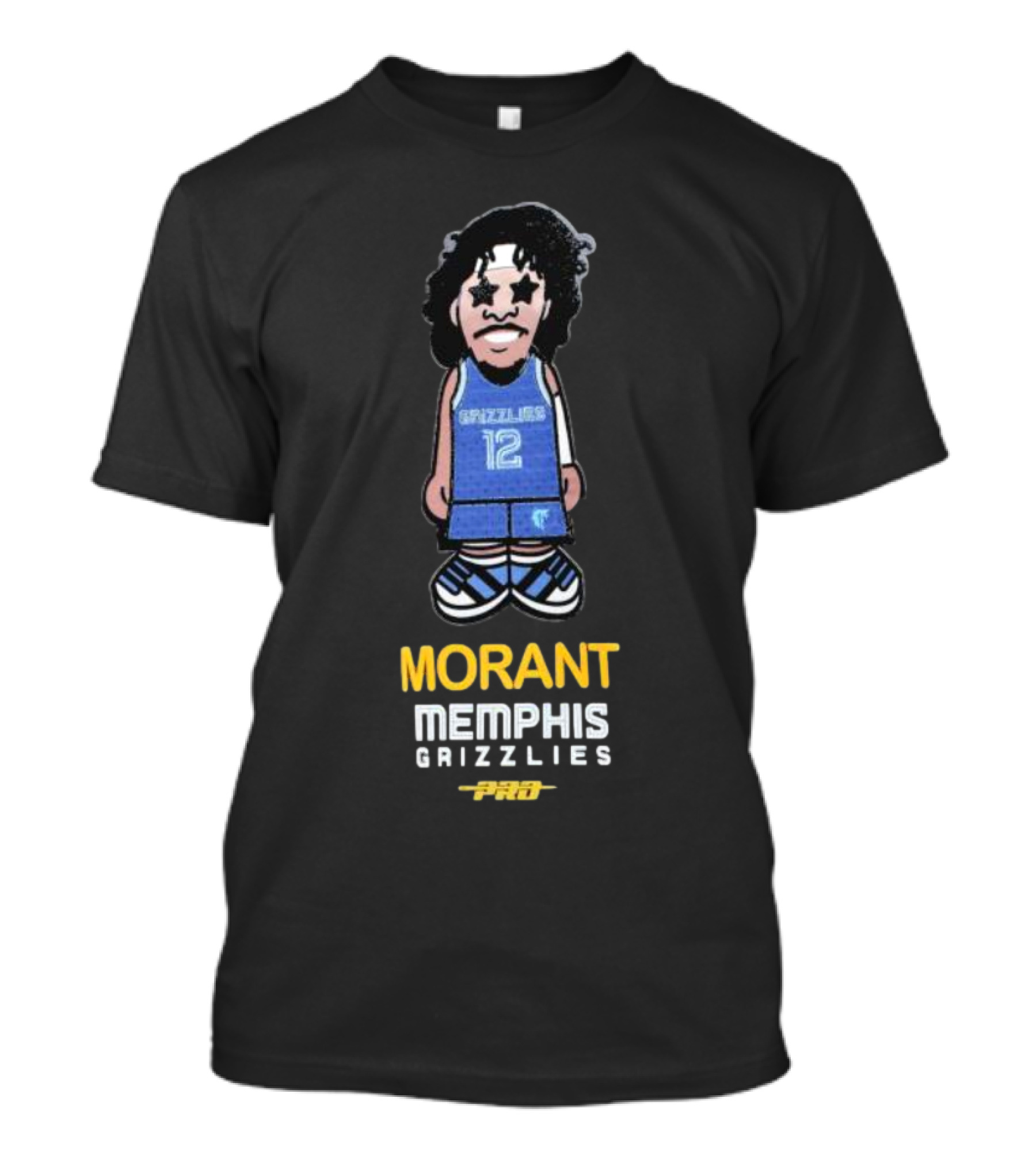 Morant Memphis Grizzlies Pro Caricature 12 T-Shirt