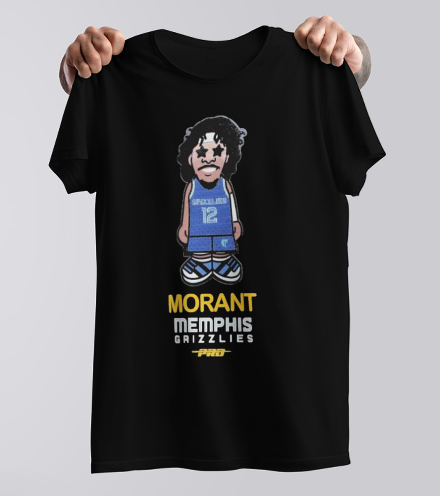 Morant Memphis Grizzlies Pro Caricature 12 T-Shirt