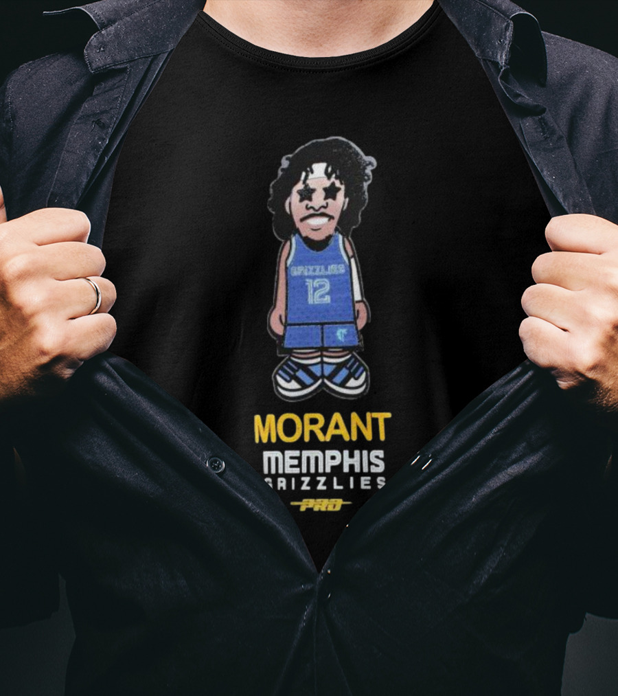 Morant Memphis Grizzlies Pro Caricature 12 T-Shirt