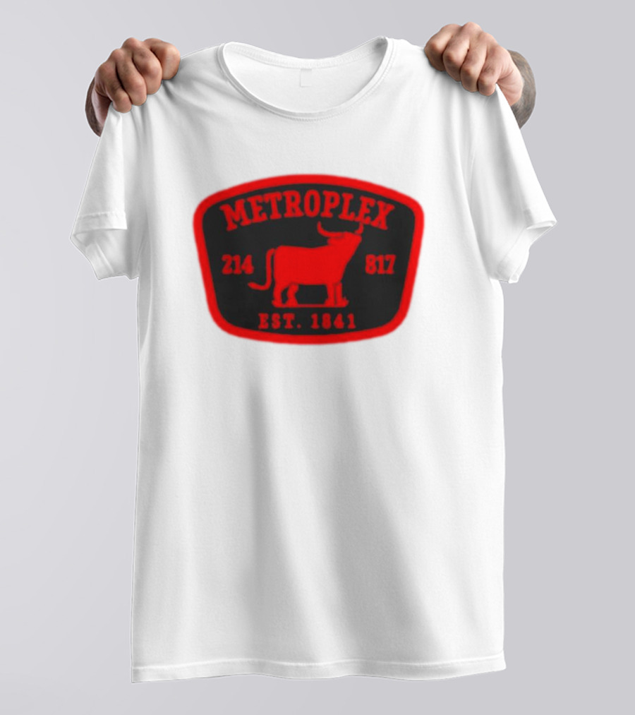 Metroplex 214 817 Est 1841 Longhorn Patch T-Shirt