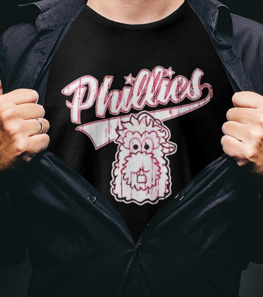 Phillies Phanatic Cartoon Head T-Shirt