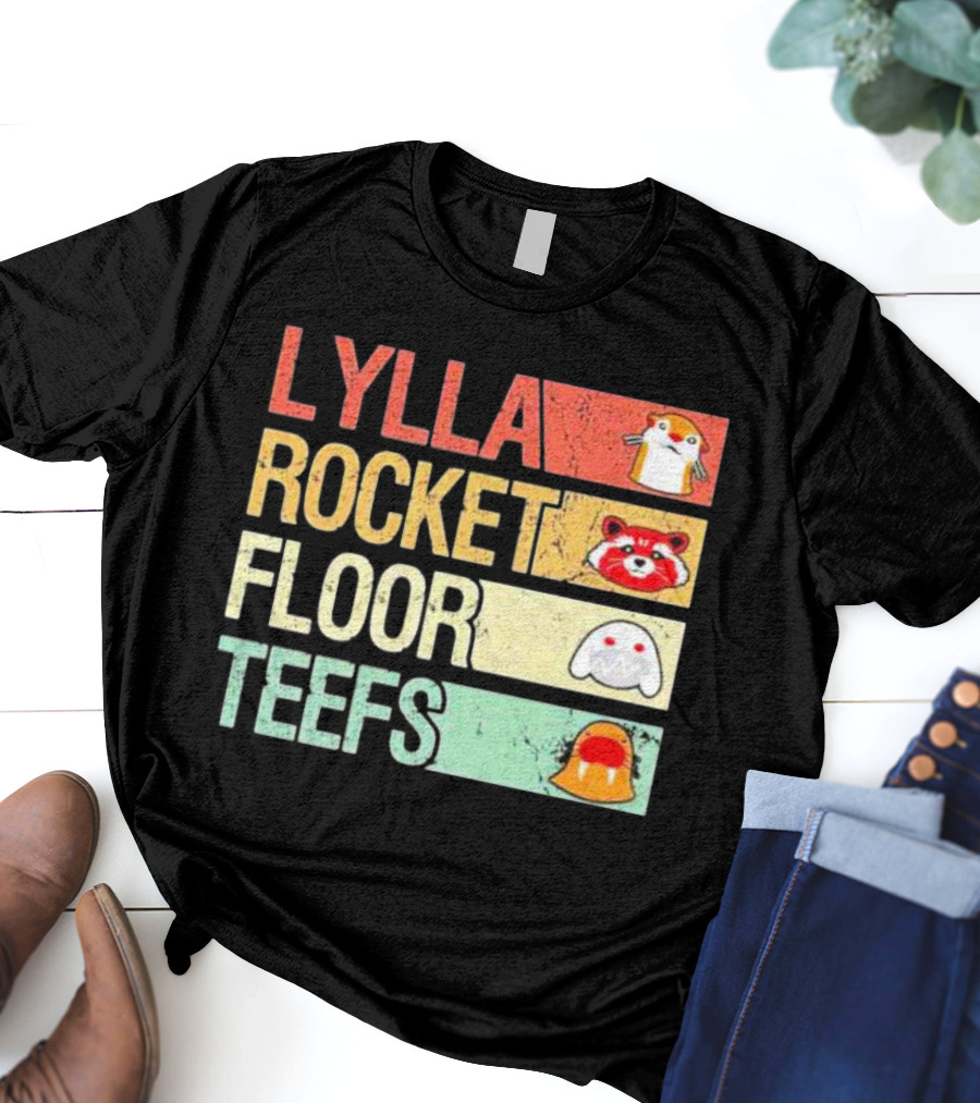 Lylla Rocket Floor Teefs Guardians Icons T-Shirt