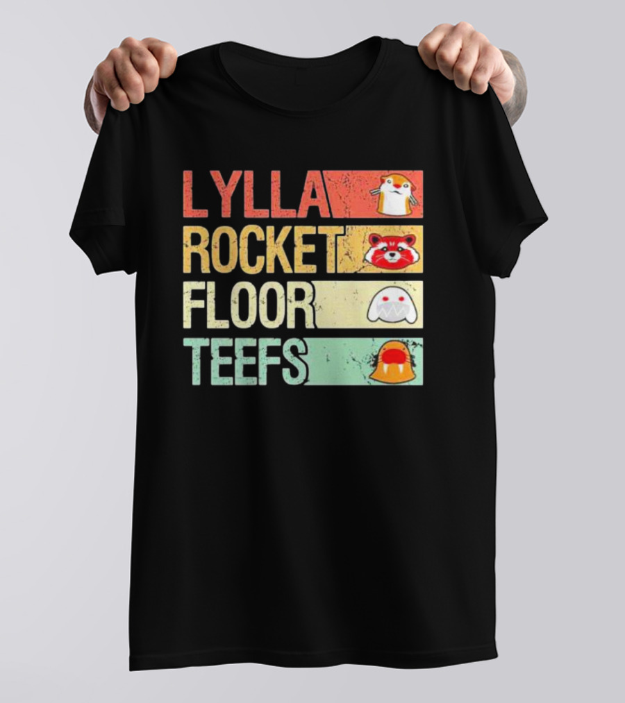Lylla Rocket Floor Teefs Guardians Icons T-Shirt