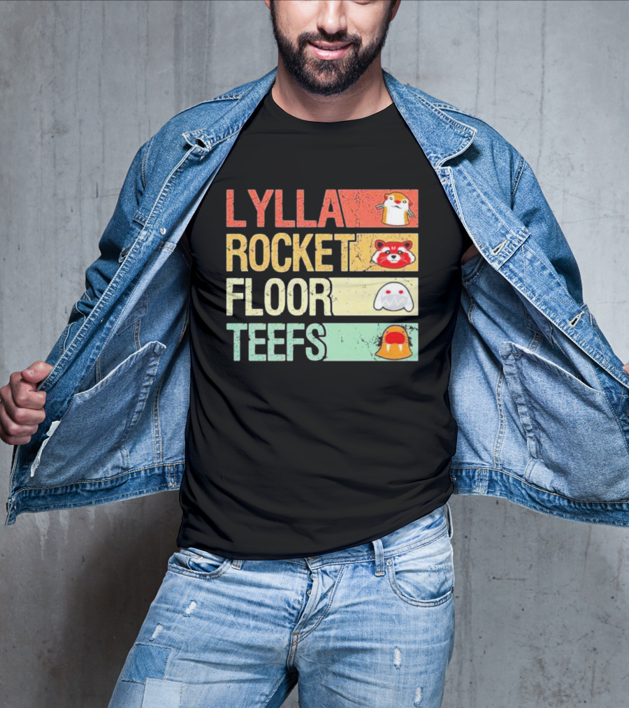 Lylla Rocket Floor Teefs Guardians Icons T-Shirt
