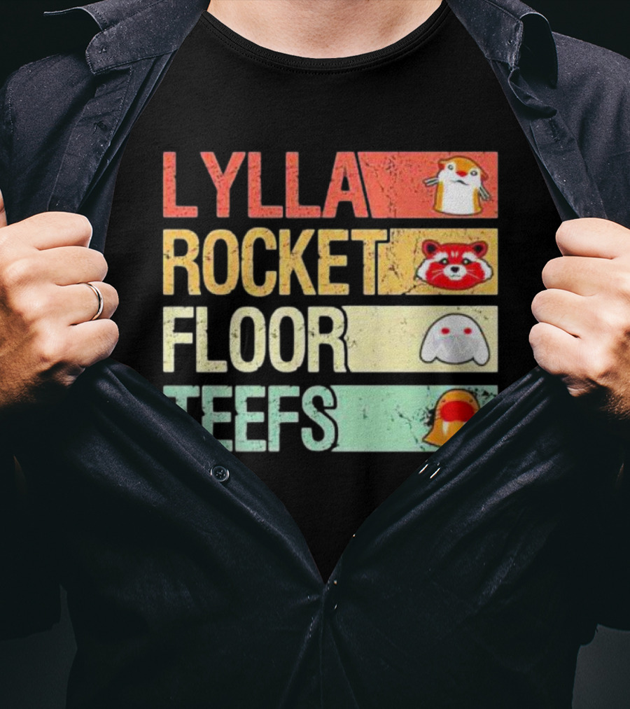 Lylla Rocket Floor Teefs Guardians Icons T-Shirt