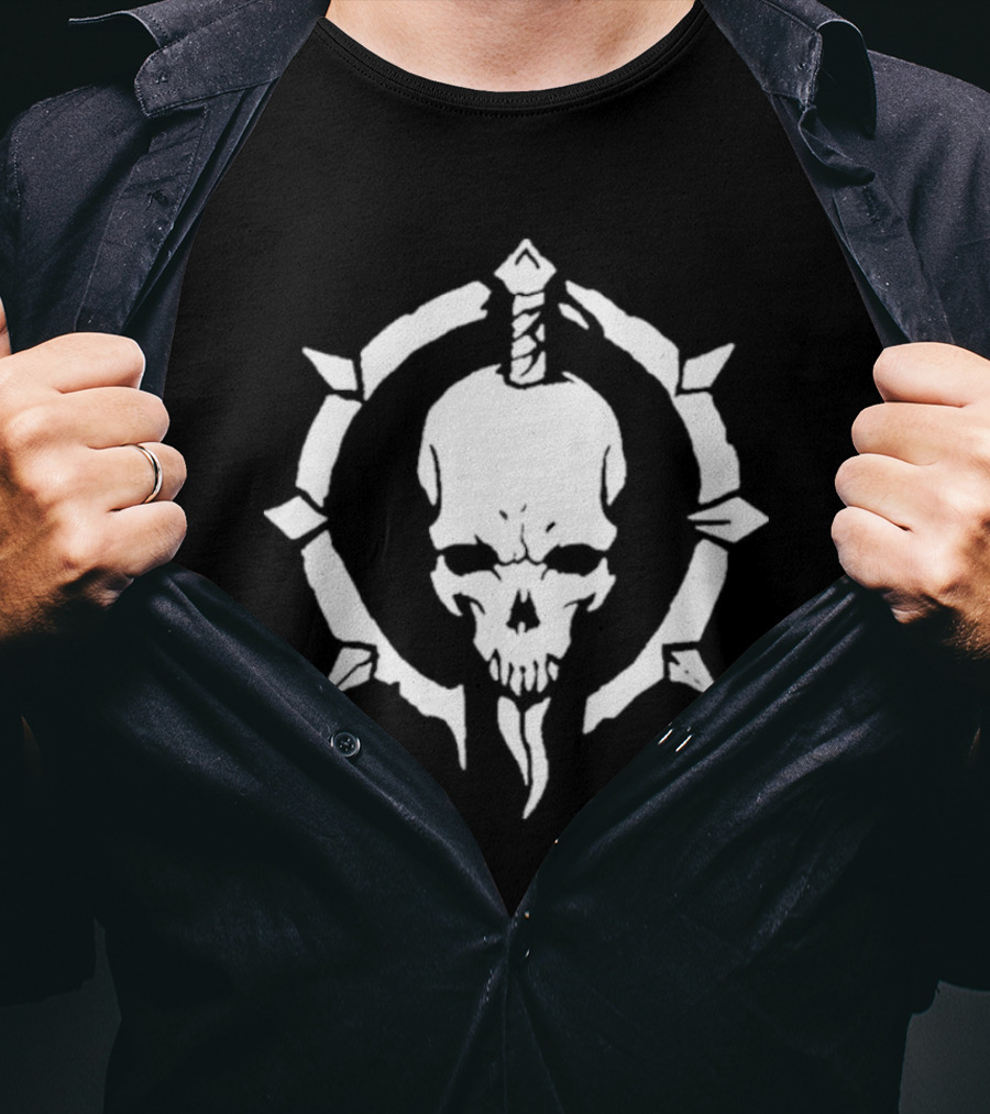 Blizzard Diablo IV Necromancer Skull Icon Merch T-Shirt